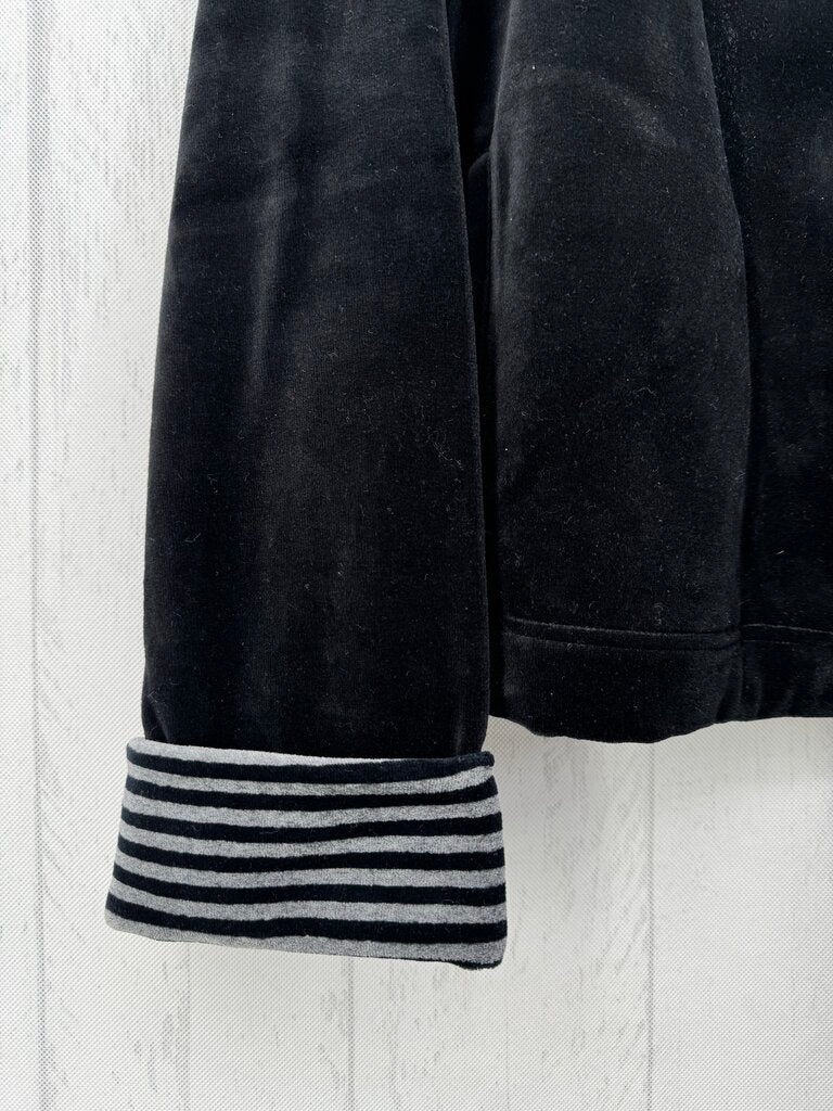 XL velour zip-up sweatshirt