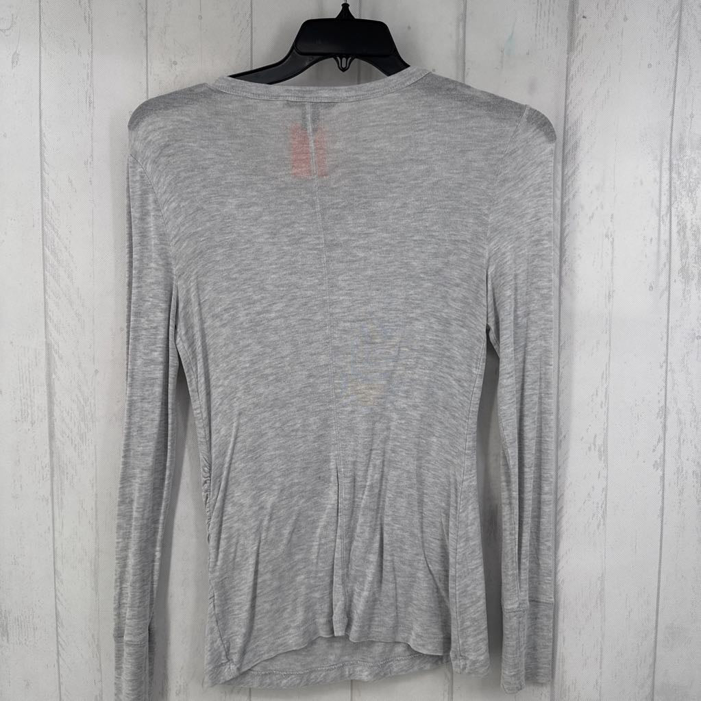 M ruched sides l/s tee