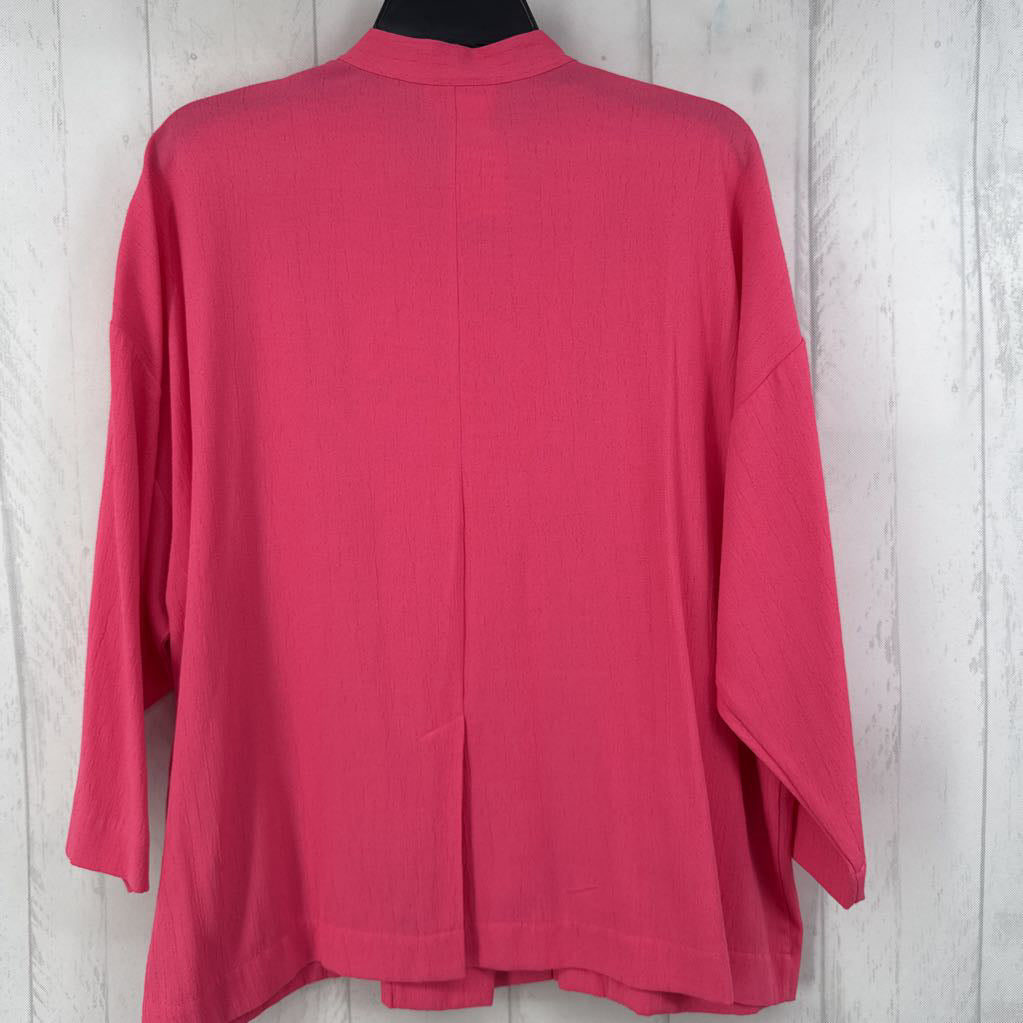 L 3/4 slv button pocket shirt