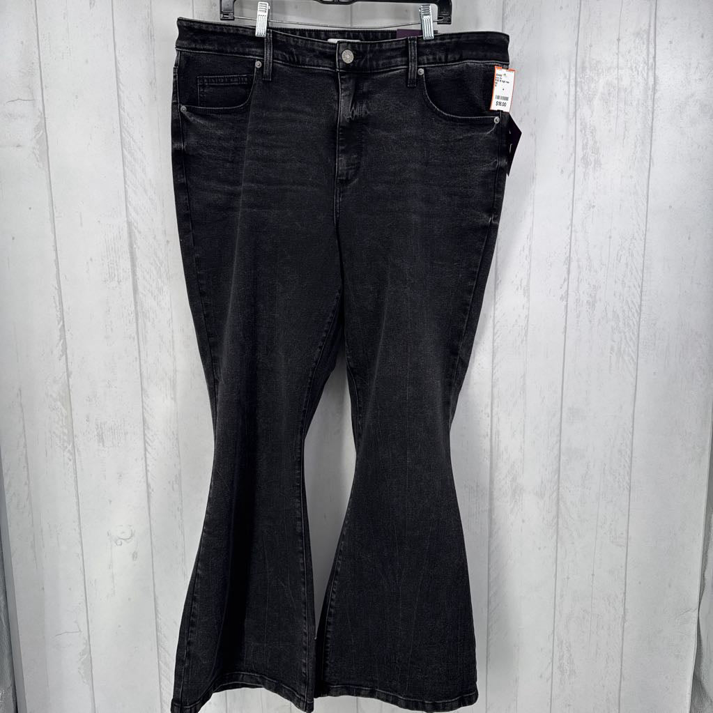 R35 18 high rise flare jeans