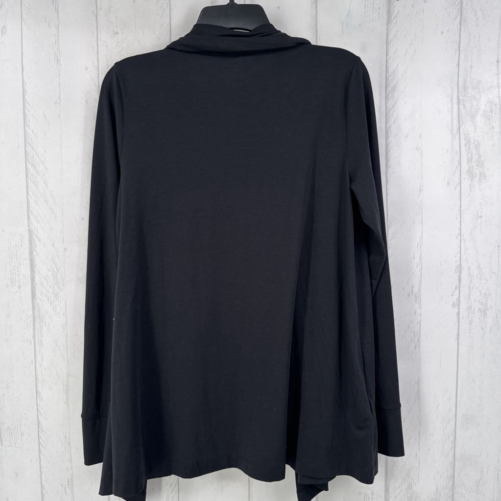 M l/s open drape cardigan