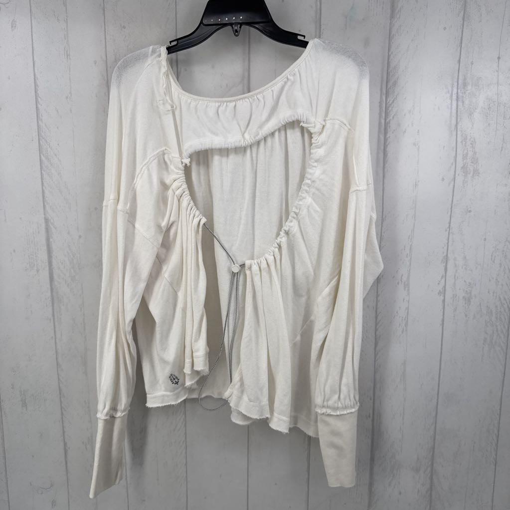 M l/s drawstring open back top