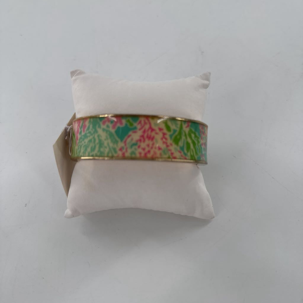 floral hinged bracelet