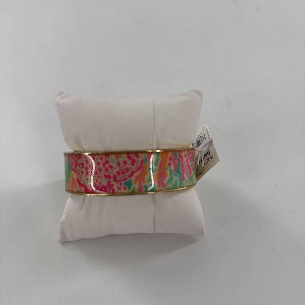 floral hinged bracelet