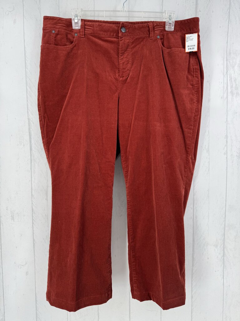 22W curvy fit corduroy pant