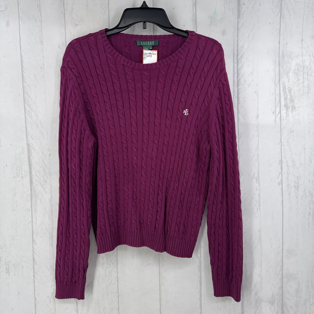 XL cable knit sweater