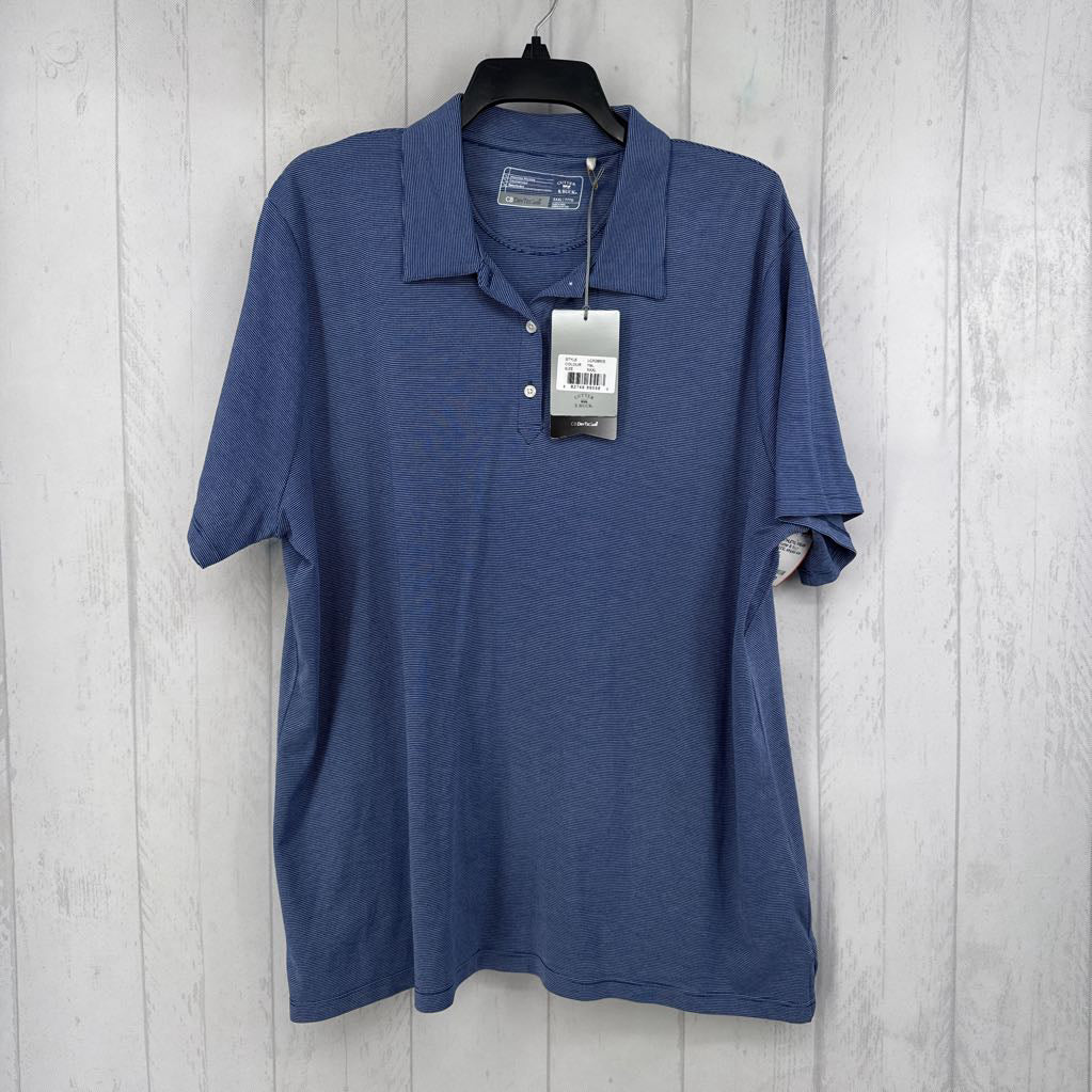 XXXL striped s/s polo