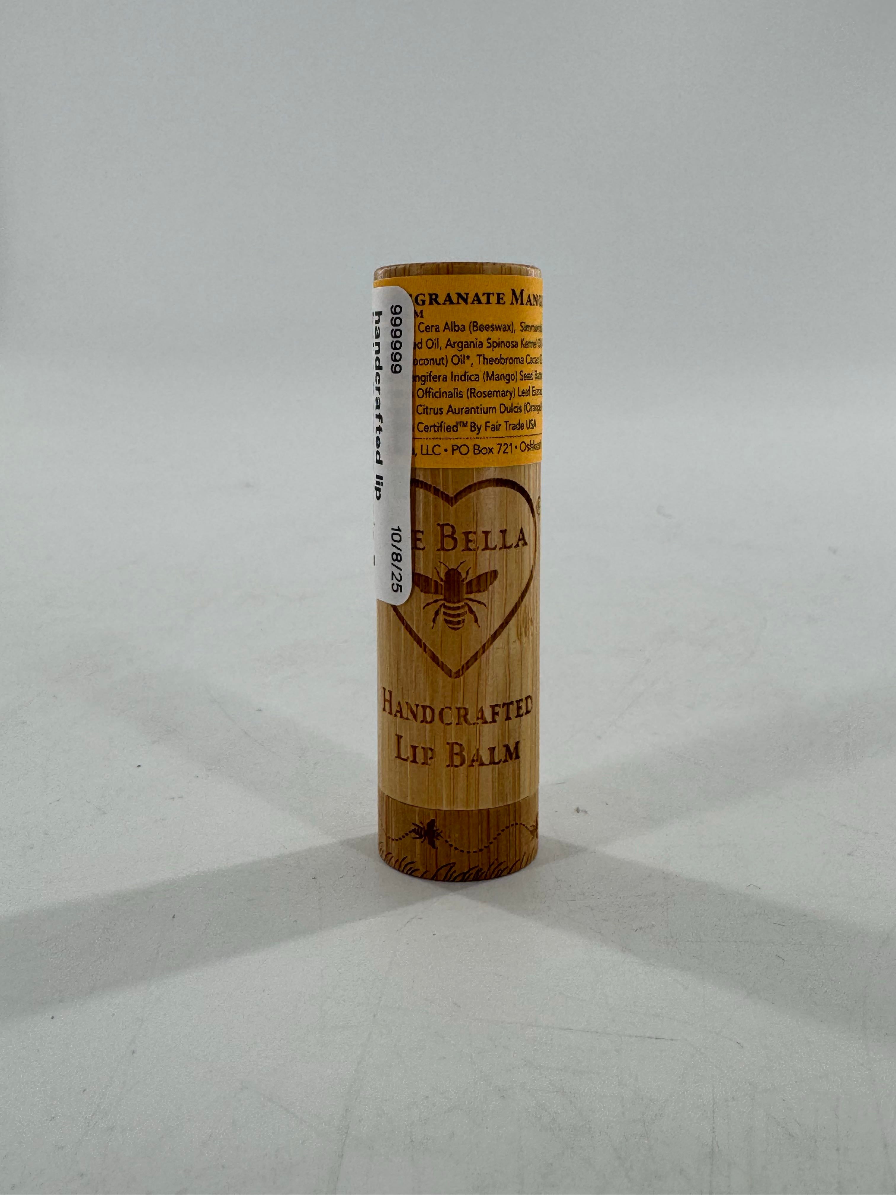 handcrafted lip balm-pomegranate & mango