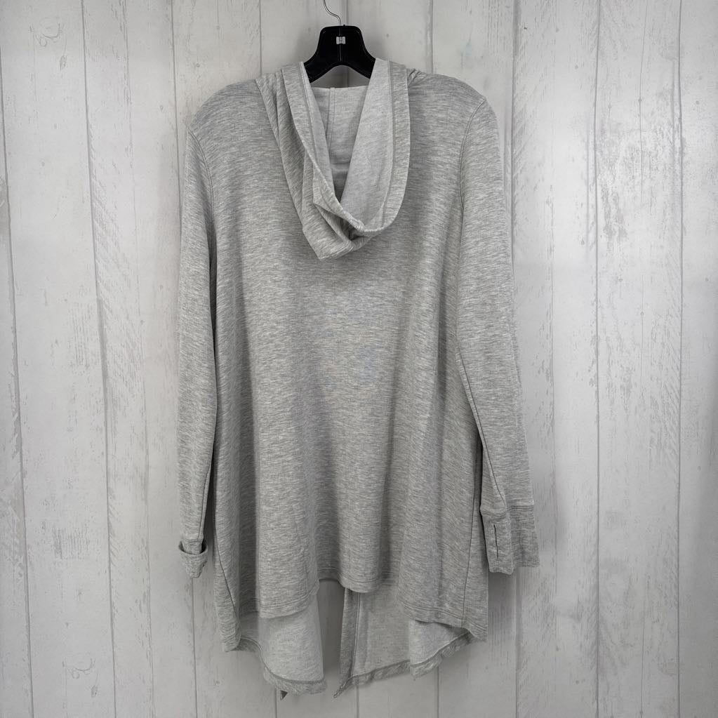 M open front cardi w/hood