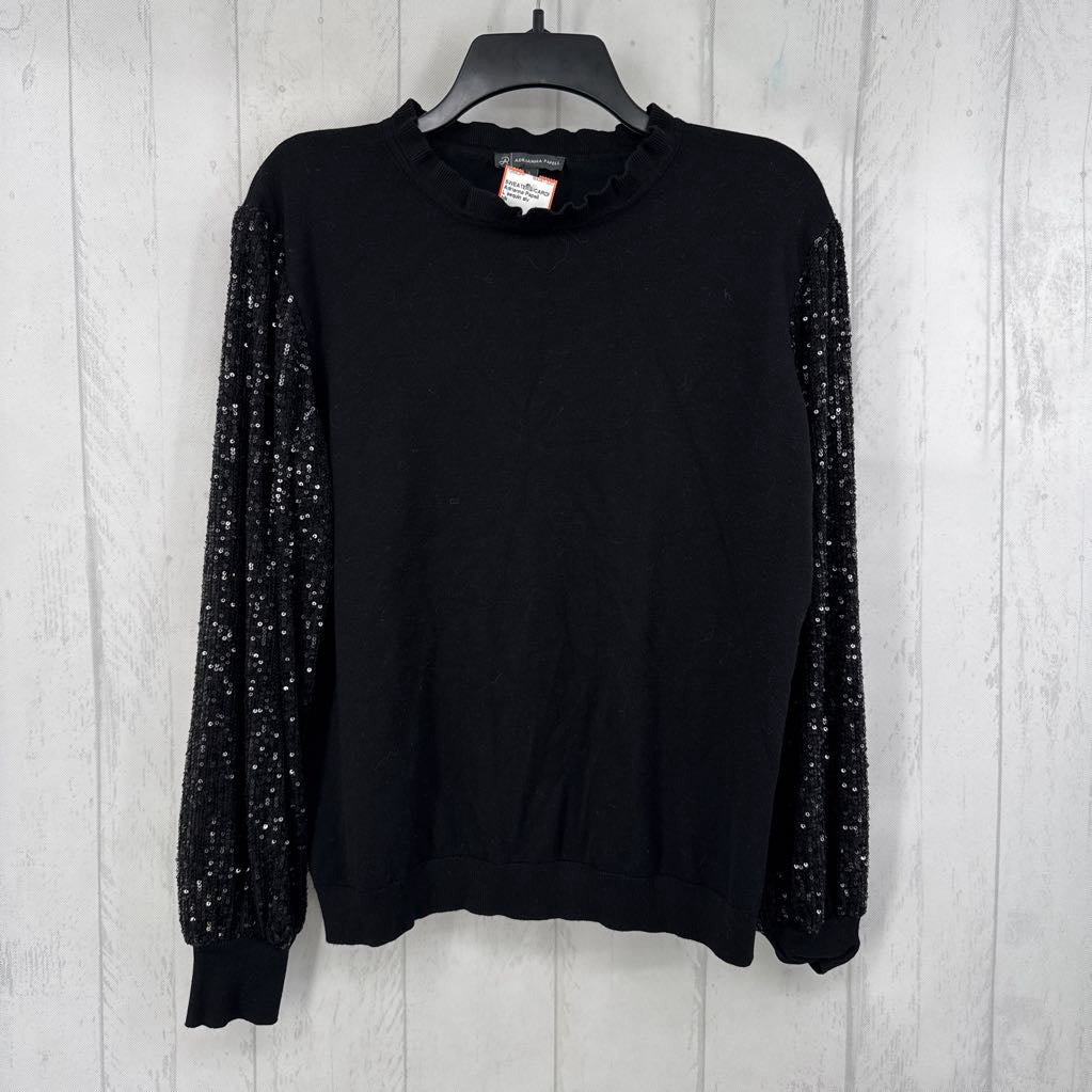 L sequin slv sweater