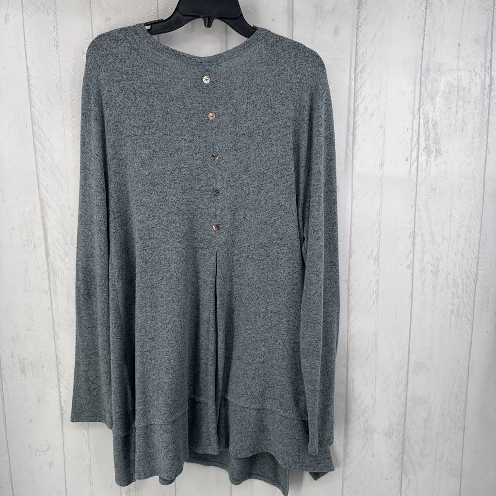 XL marled l/s tunic