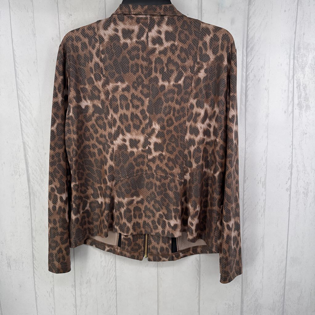 L animal print jacket