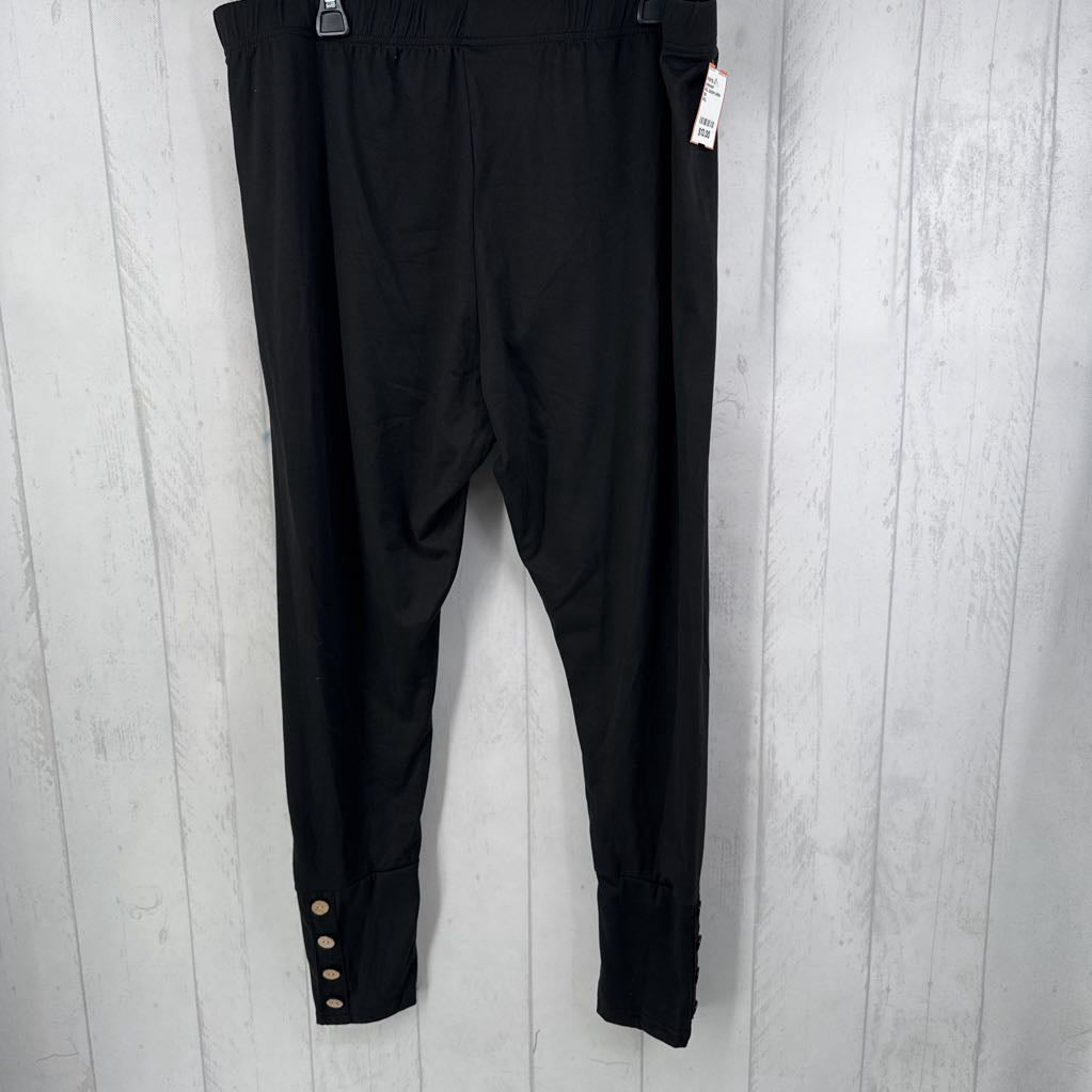 4XL button ankle legging