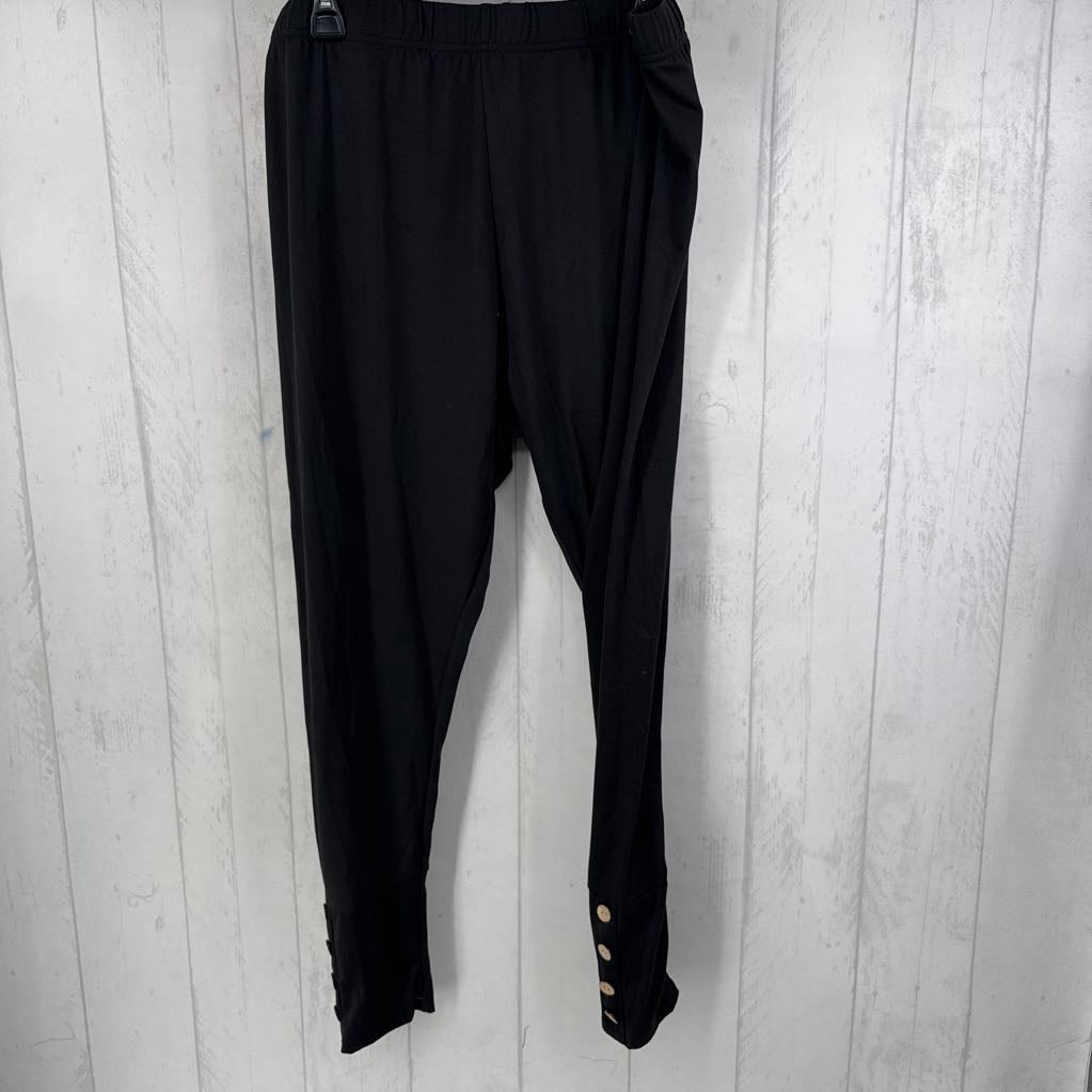 4XL button ankle legging