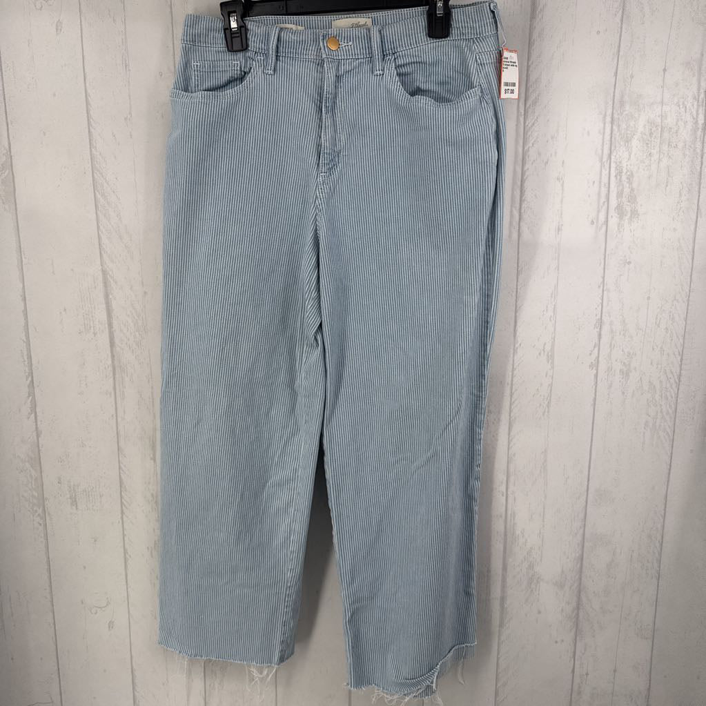 10 striped wide leg jeans