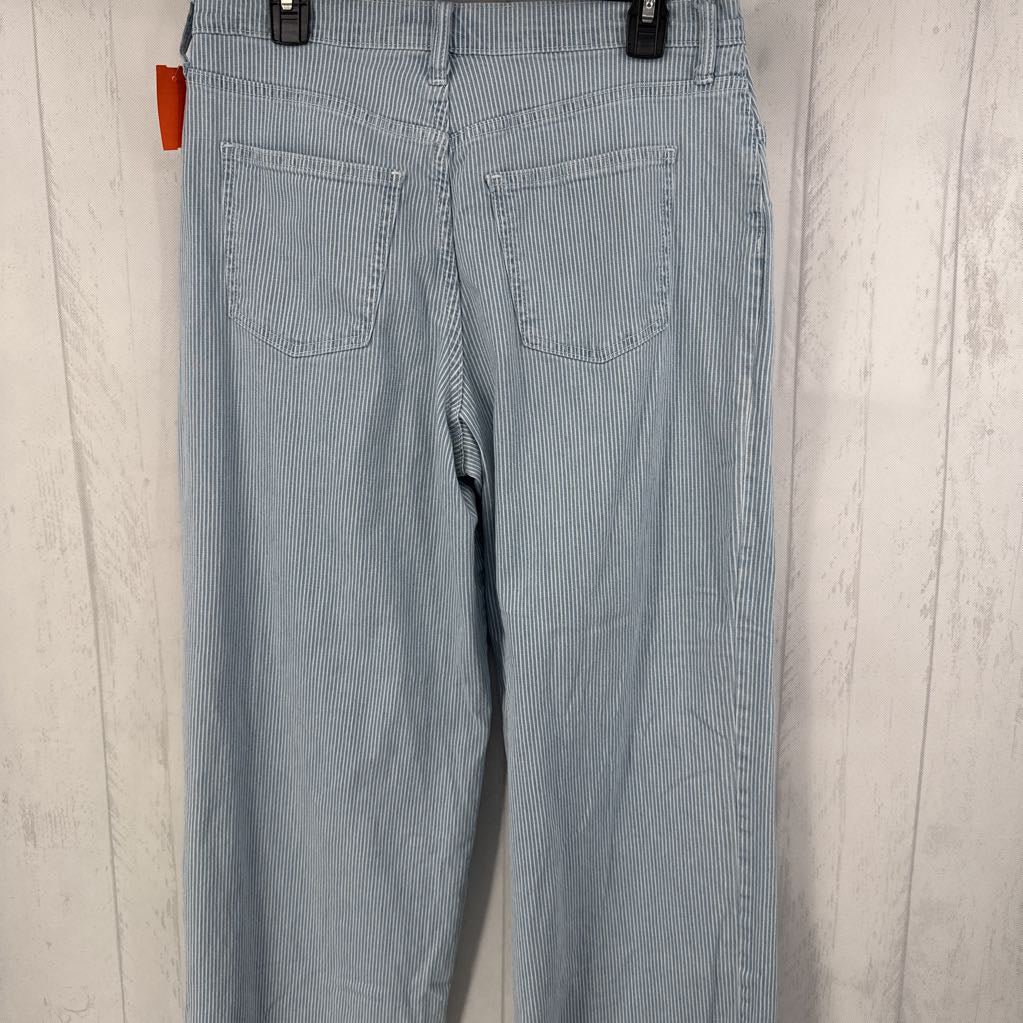 10 striped wide leg jeans