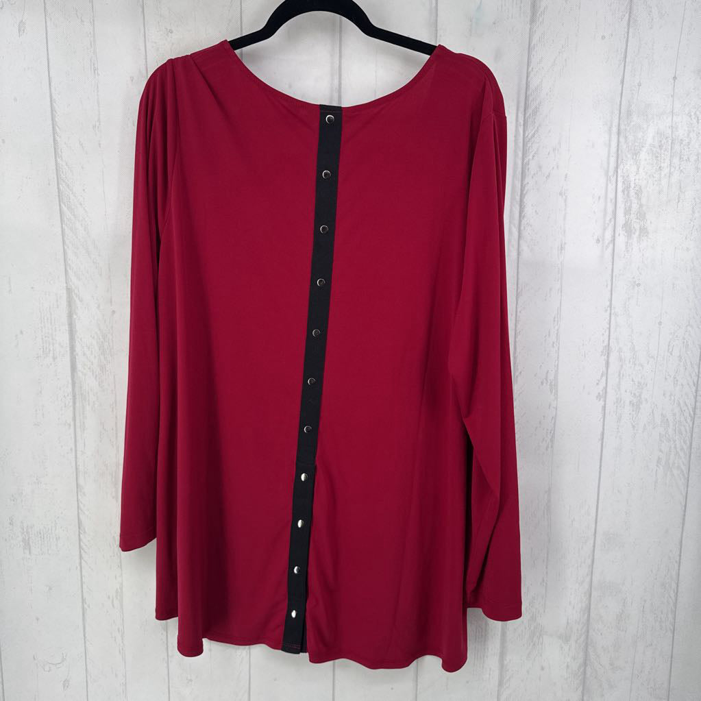 2X button back l/s top