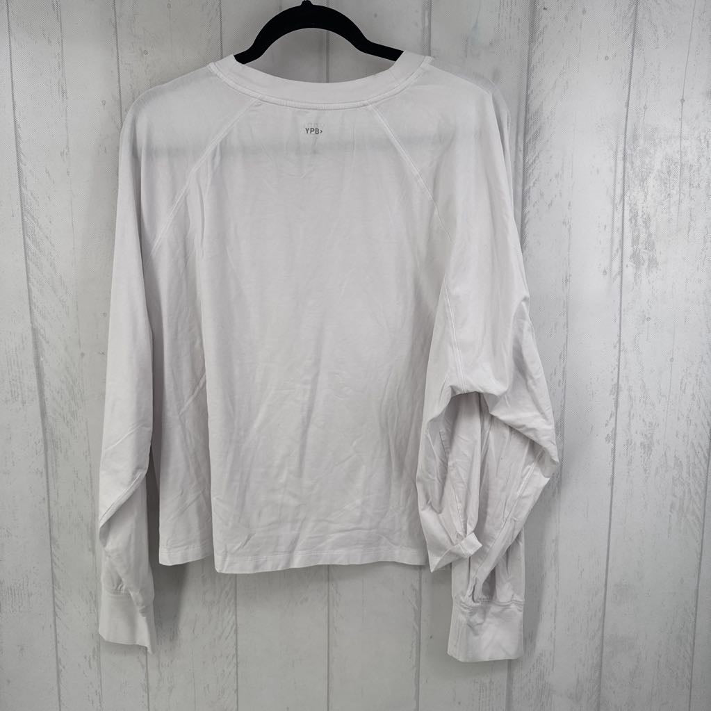 XXL crewneck crop l/s tee