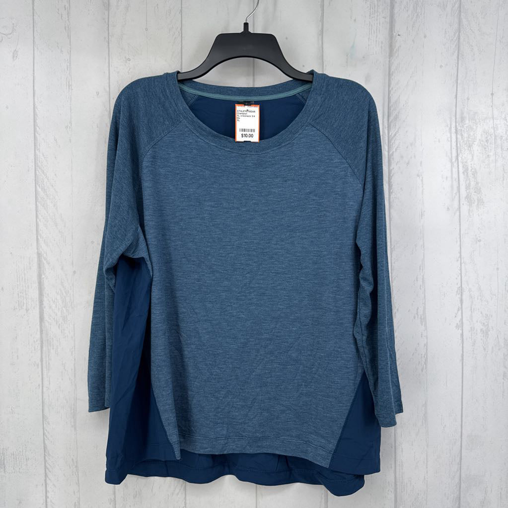 XL crewneck 3/4 slv top