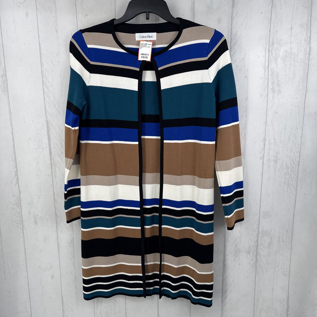 S striped l/s cardi