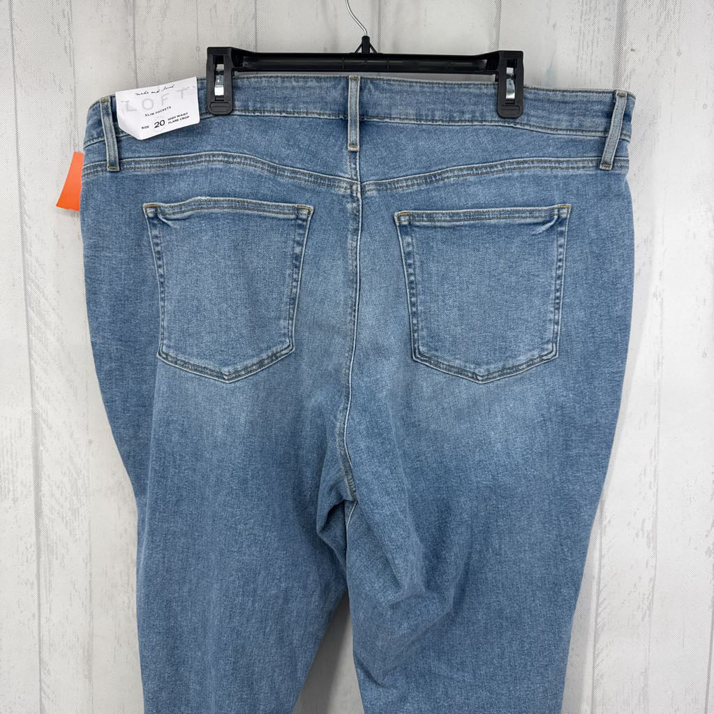 20 hi-waist flare crop jean