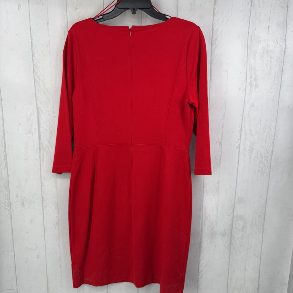 R50 L sweetheart neckline 3/4 slv dress