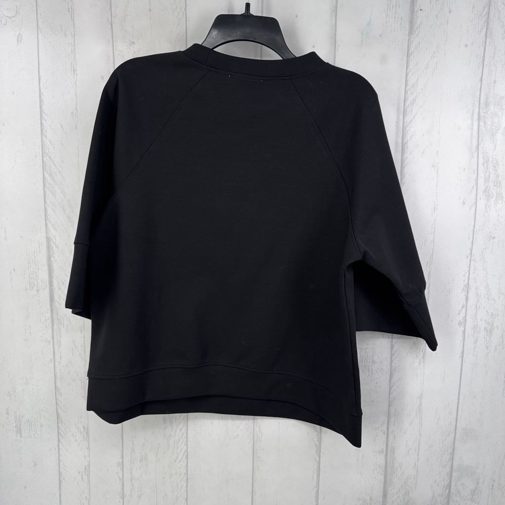 M crewneck 3/4 slv top