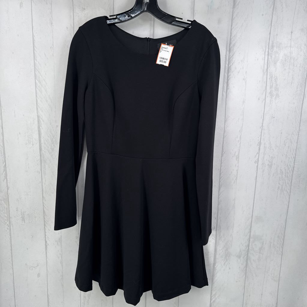 M l/s fit & flare dress