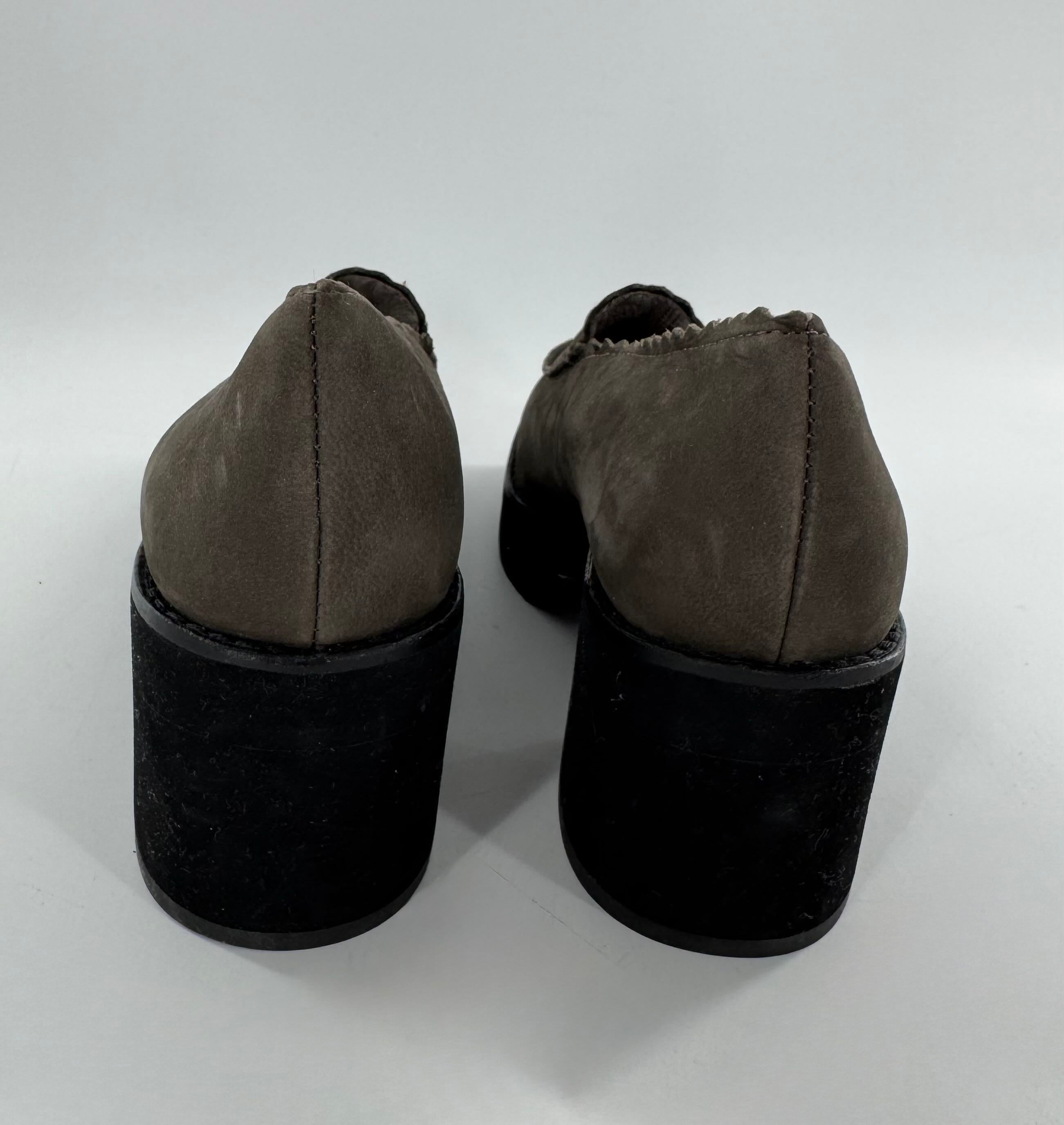 5.5 platform heel slip-ons