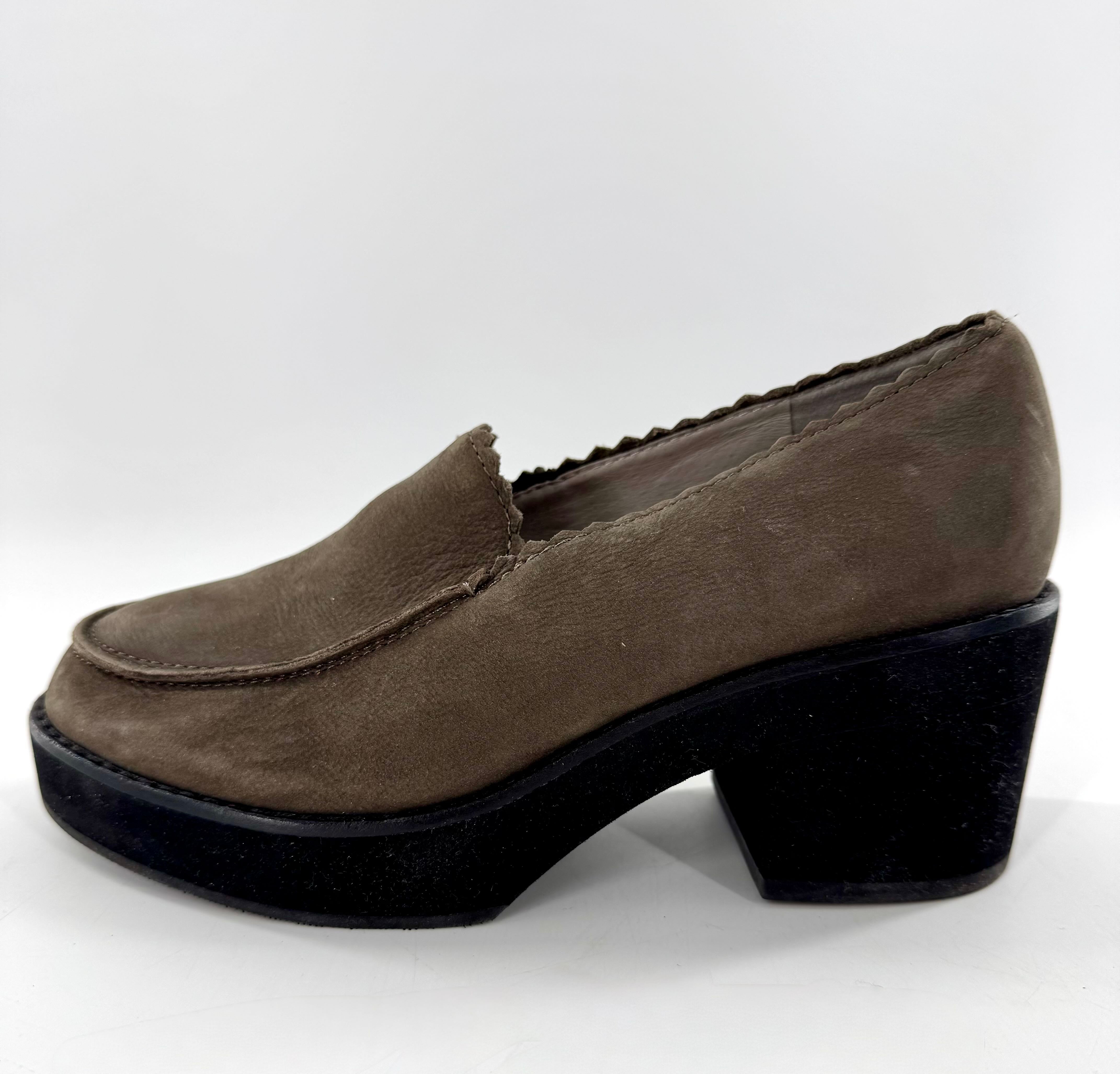 5.5 platform heel slip-ons