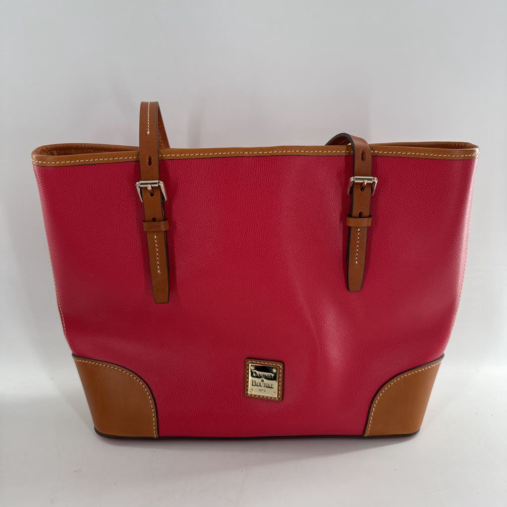 buckle strap zip top tote