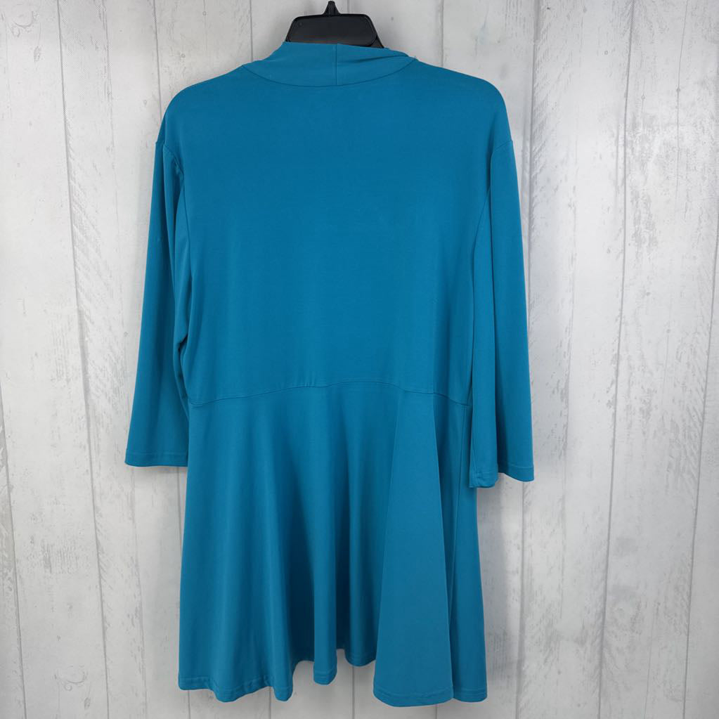 XL open front 3/4 slv cardi