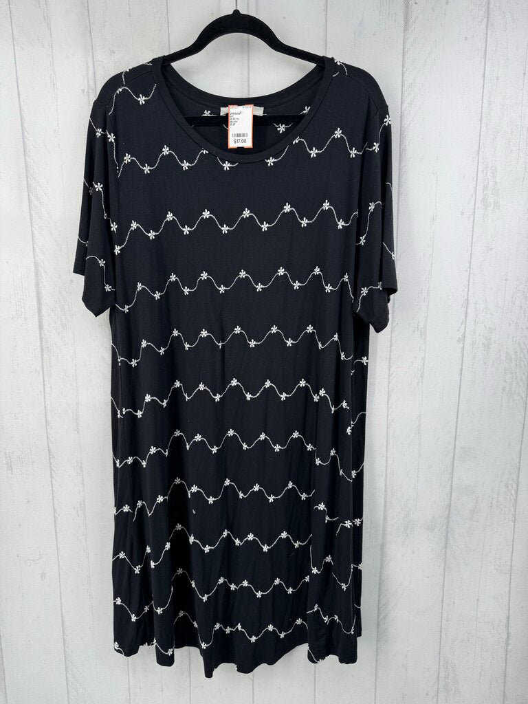 20/22 flo embroidered s/s dress