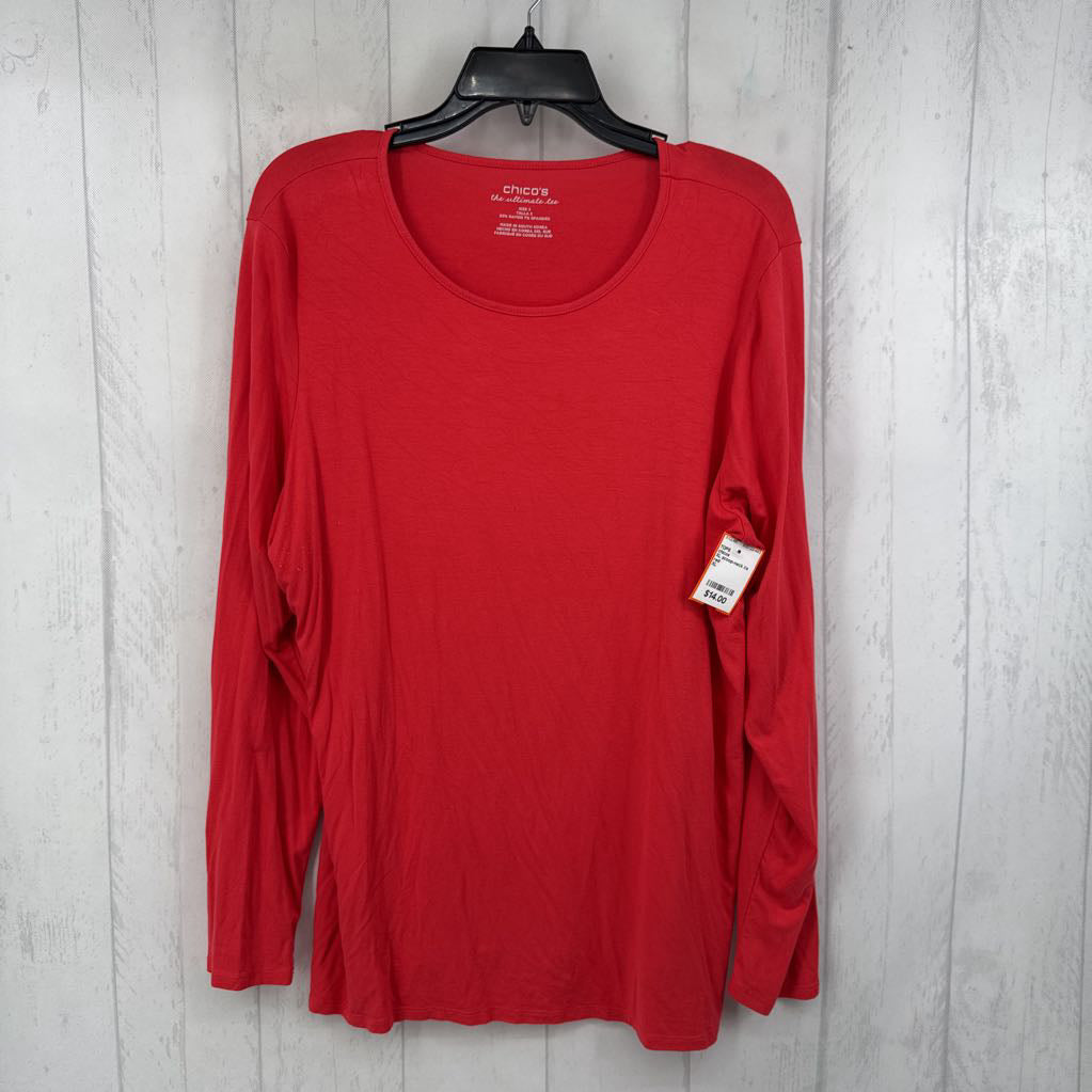 XL scoop-neck l/s top