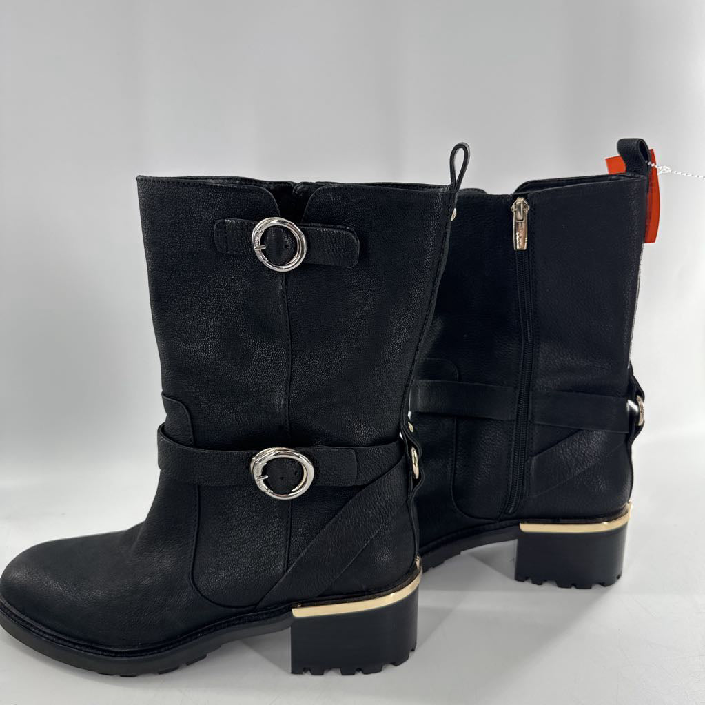 9.5 leather mid-calf boot