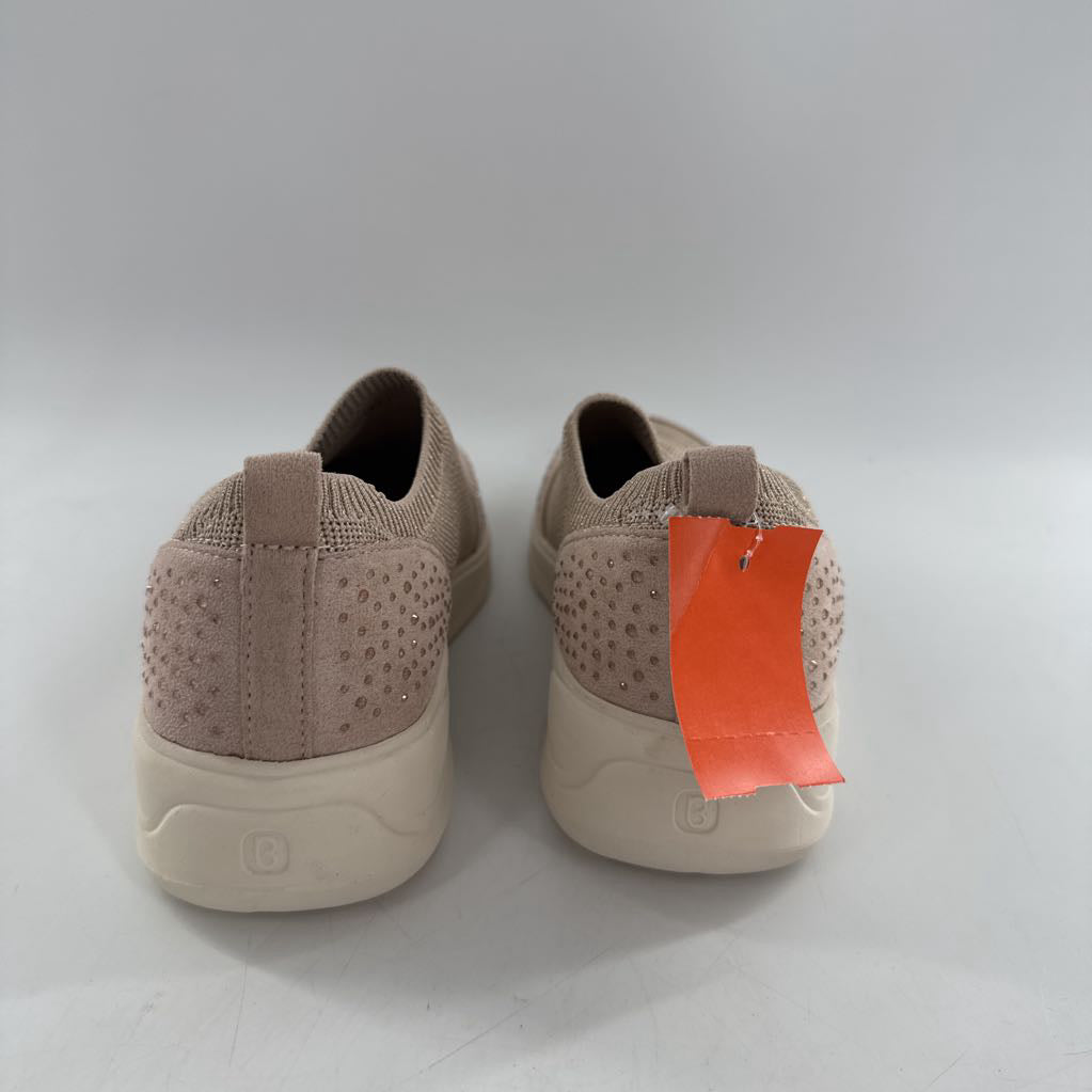 8 rhinestone knit slip-on sneaker