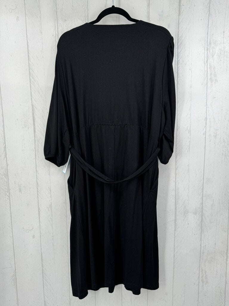 R68 2X crossover belted s/s dress