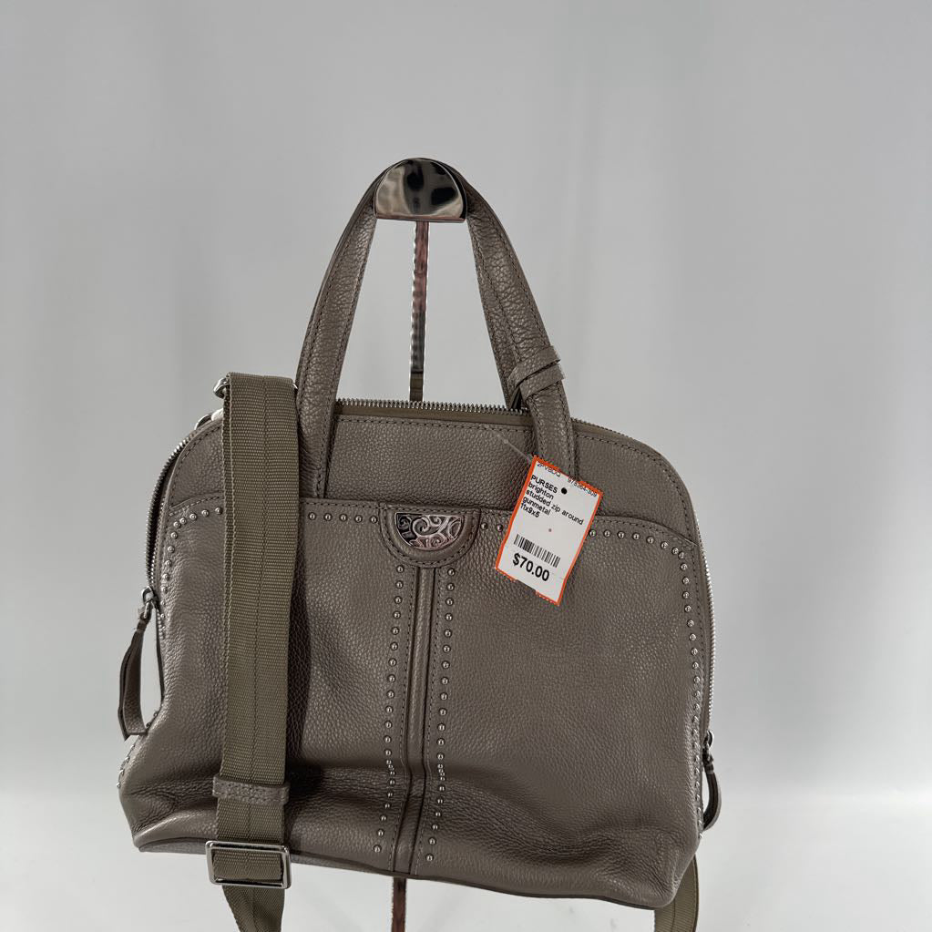 studded zip around convertible crossbody