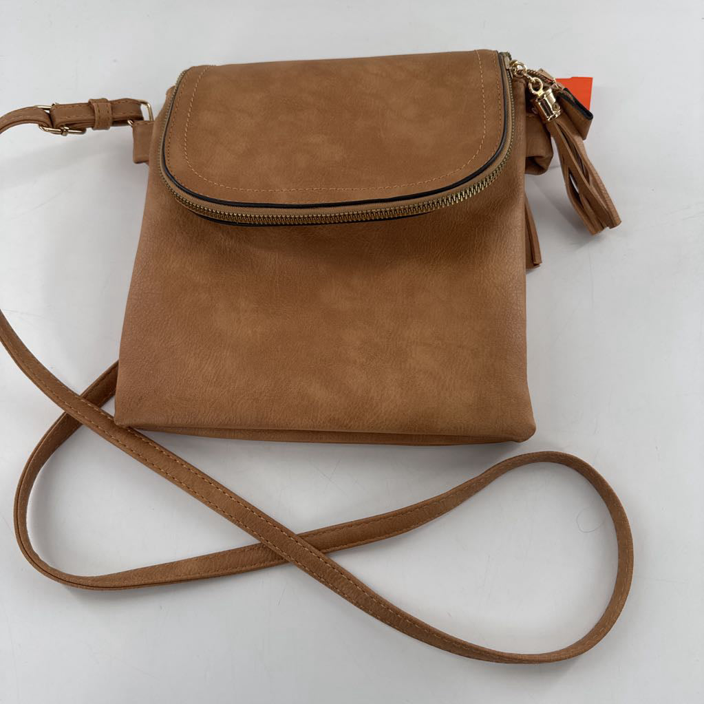 tassel zip around crossbody