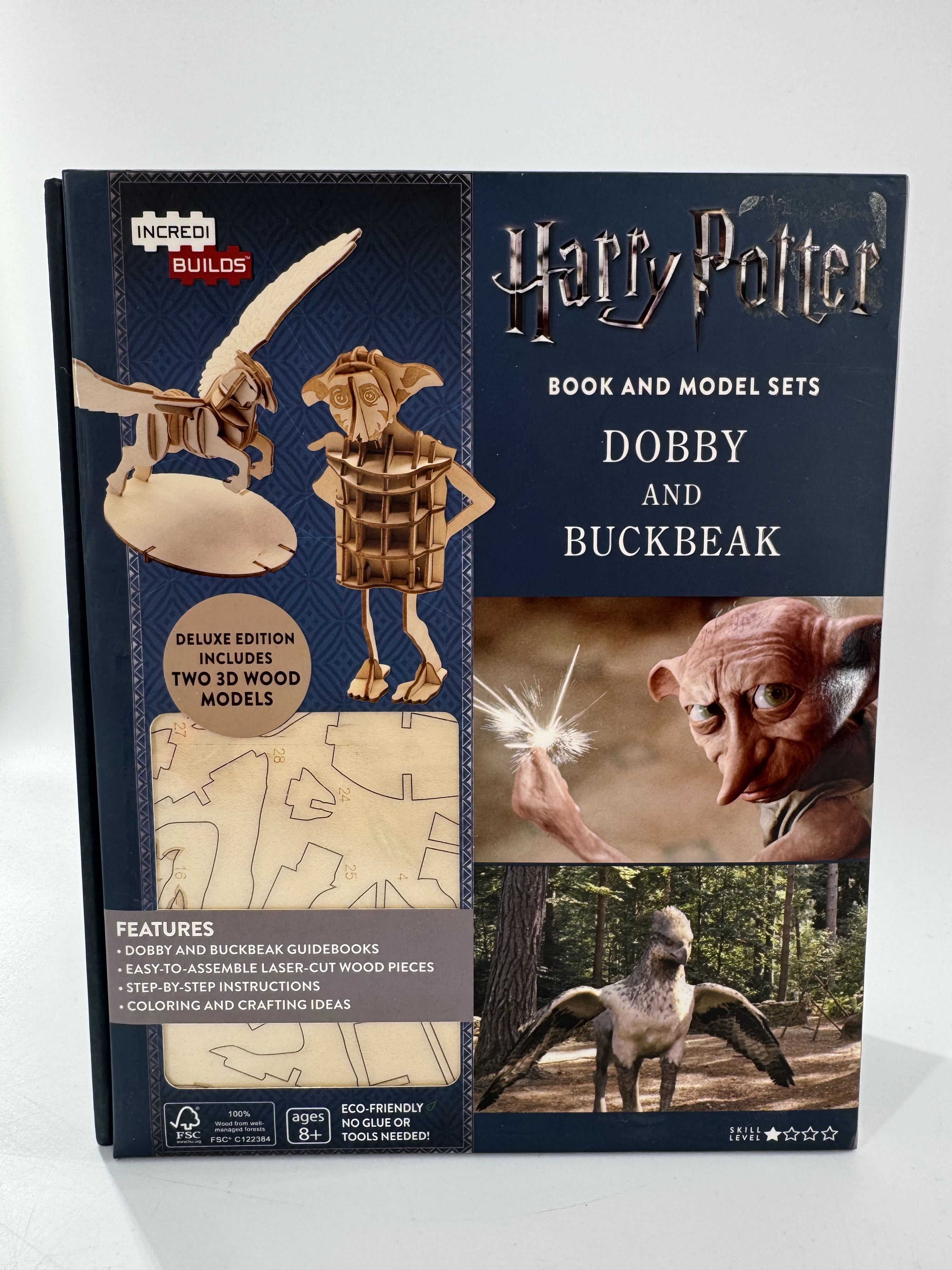 harry potter book & model sets- dobby & buckbeak