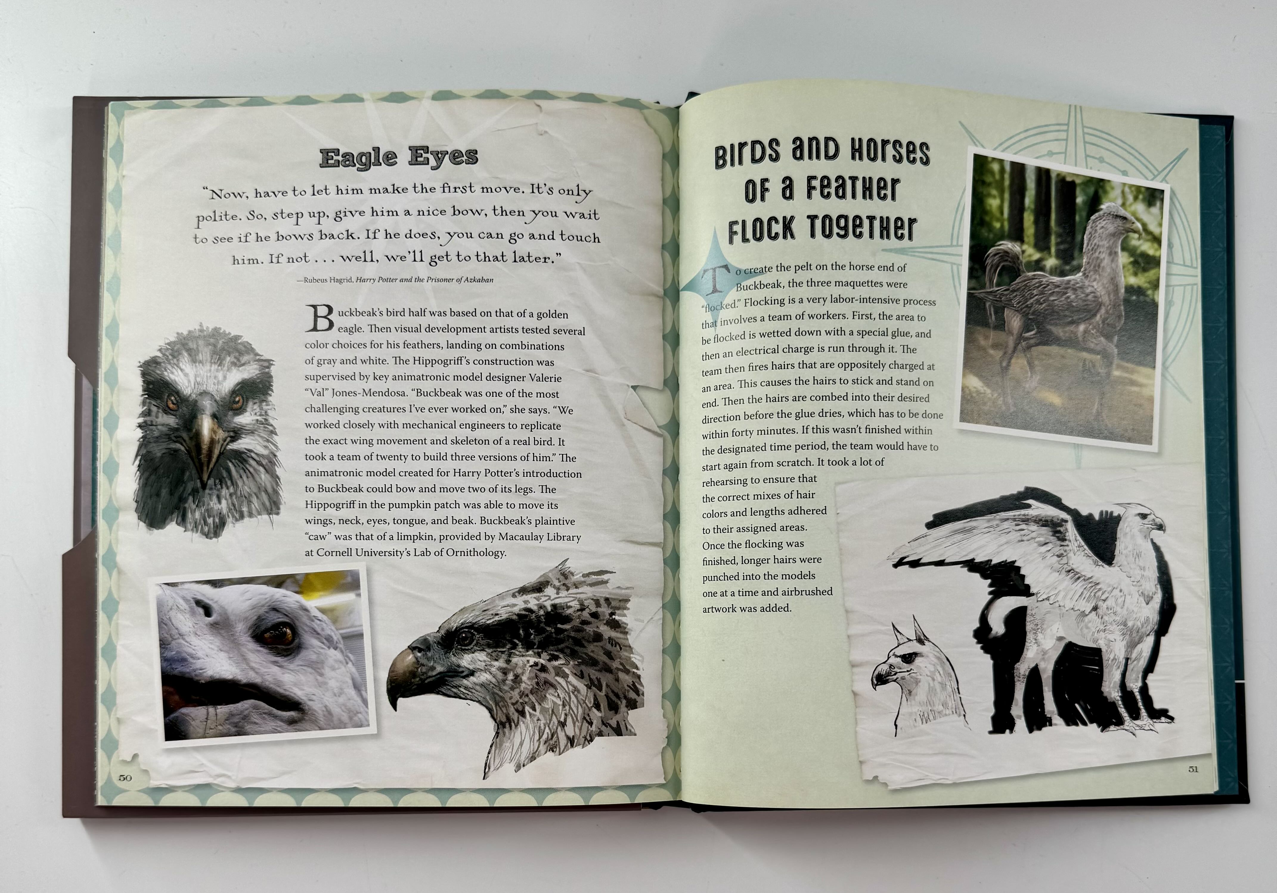 harry potter book & model sets- dobby & buckbeak