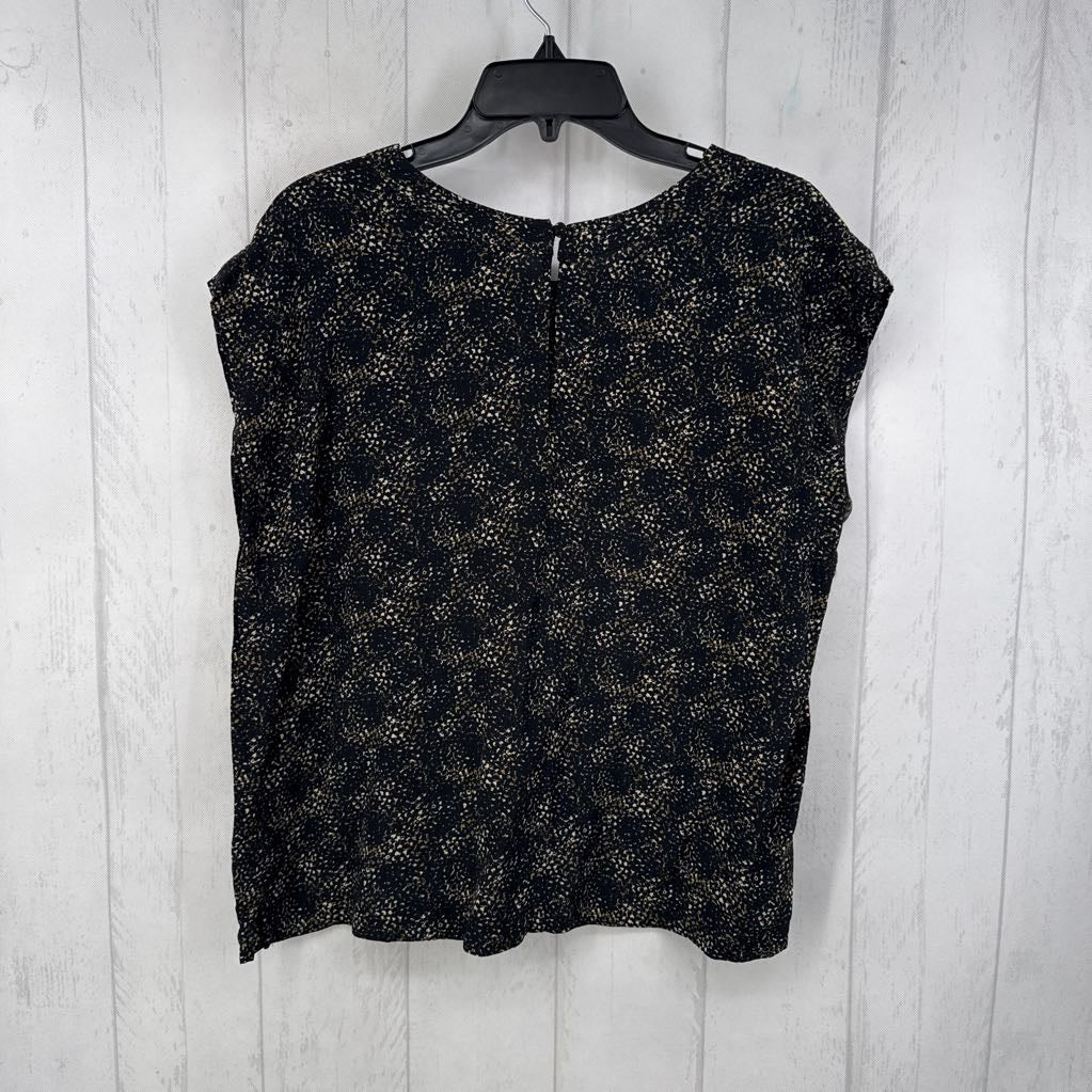 L printed cap slv top