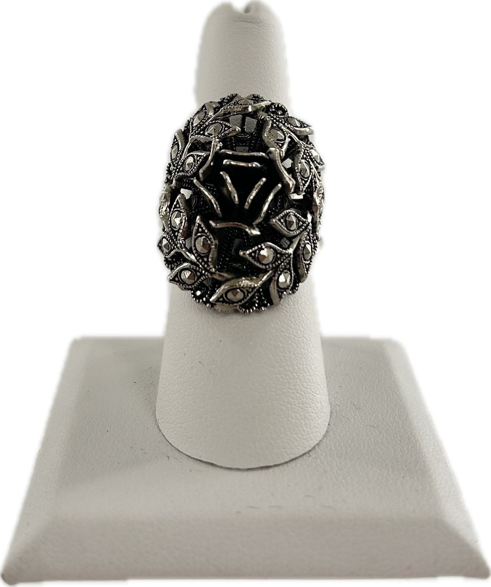 vintage faux marcasite ring