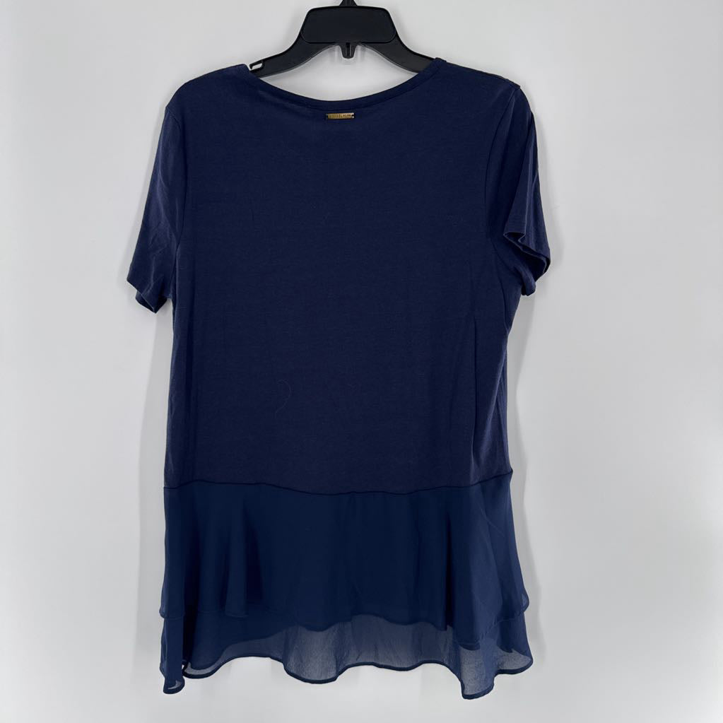 R68 XL s/s peplum top