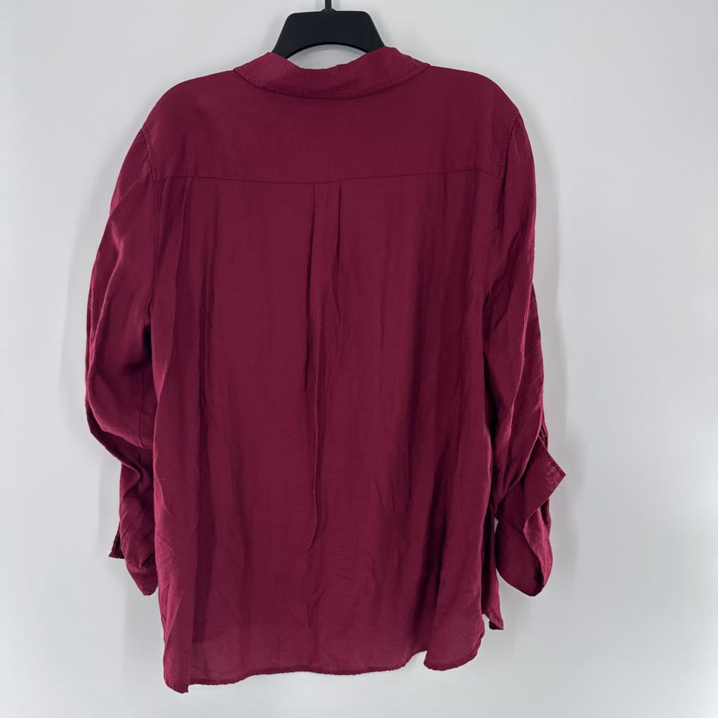 XL button down l/s top