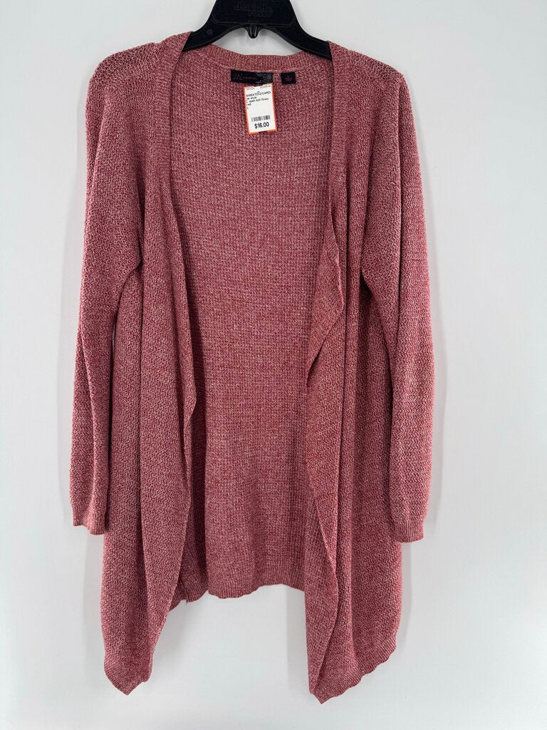 L open knit flowy cardi