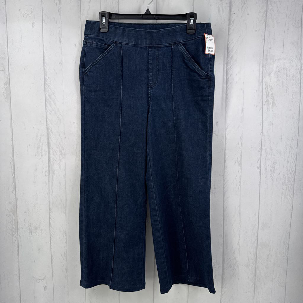8 pull-on wide leg jean