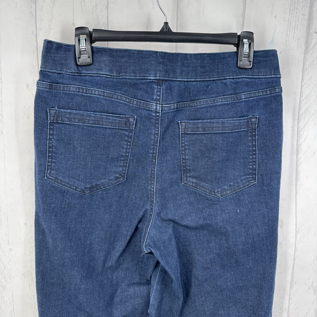8 pull-on wide leg jean