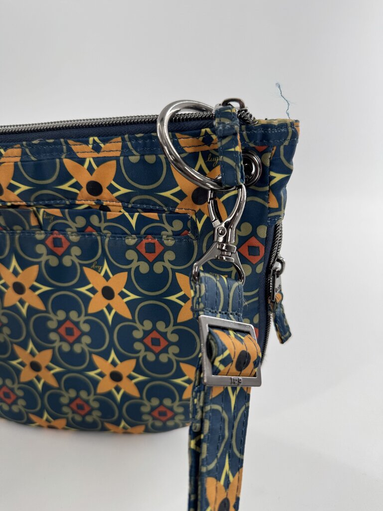 floral zip around crossbody