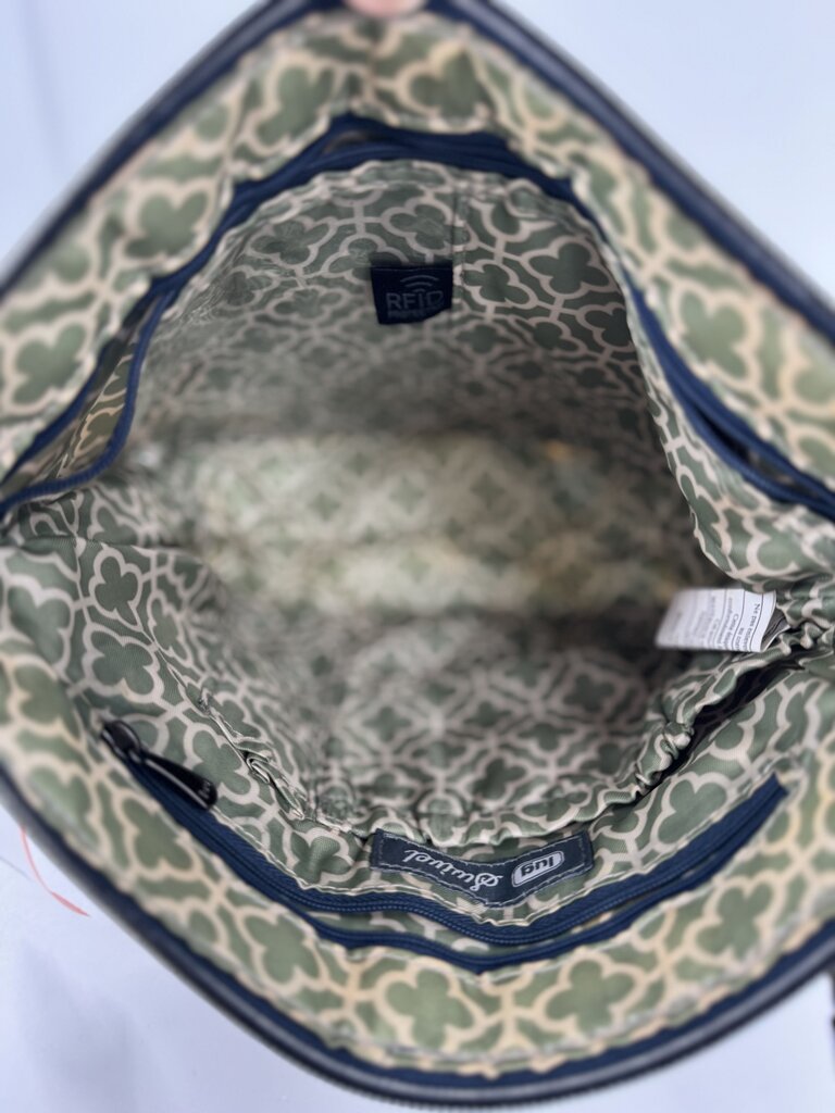 floral zip around crossbody